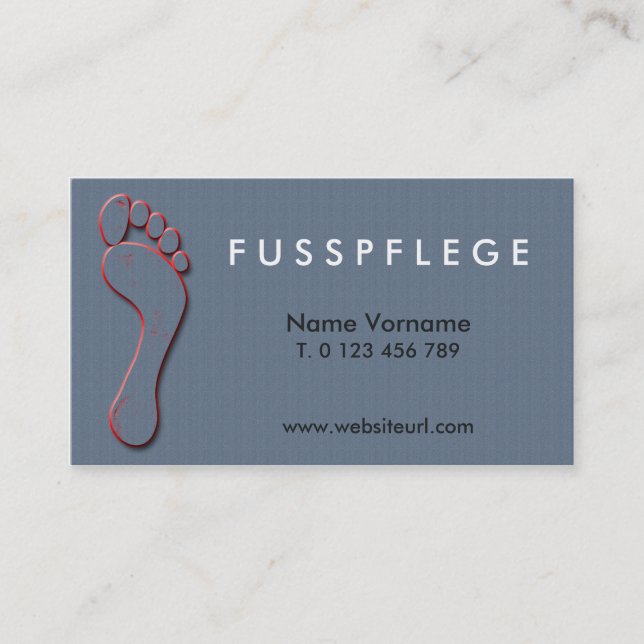 maintenance business card (Front)