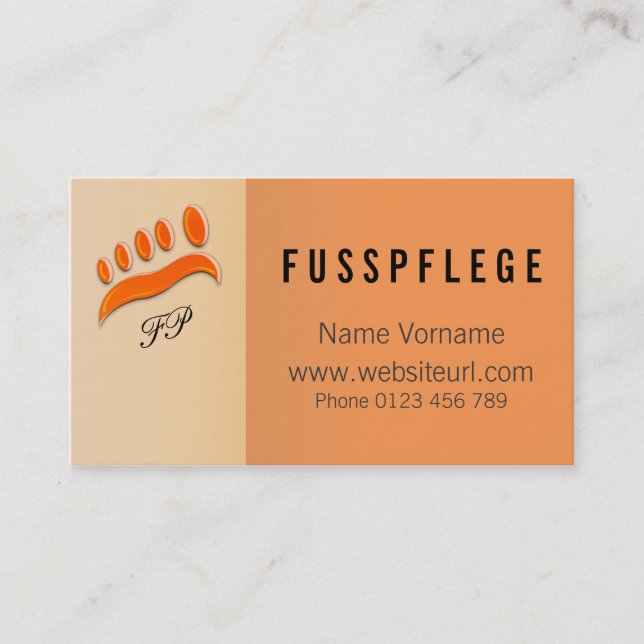 maintenance business card (Front)