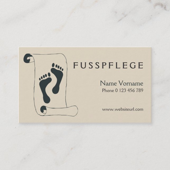 maintenance business card (Front)