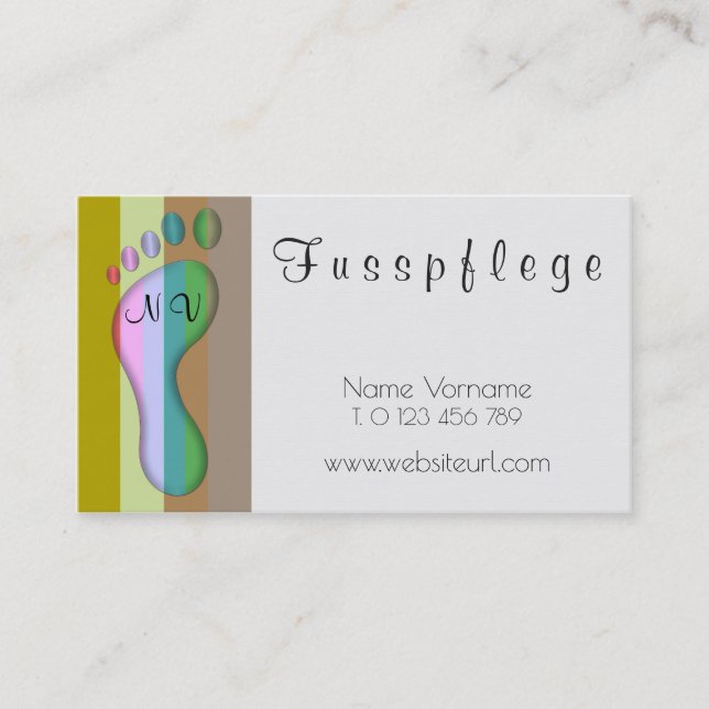 maintenance business card (Front)