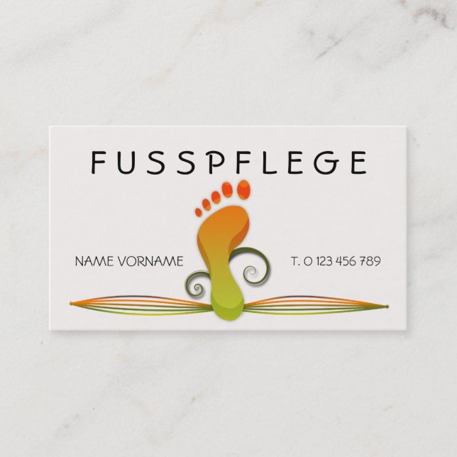 maintenance business card (Front)