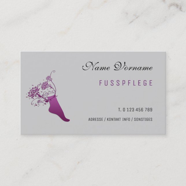 maintenance business card (Front)