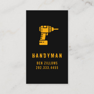 Maintenance, Construction, Handyman Business Card