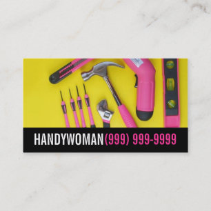 Maintenance, Construction, Handywoma Business Card