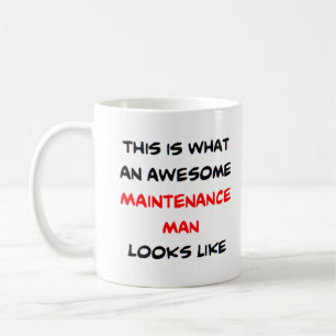 maintenance man, awesome coffee mug