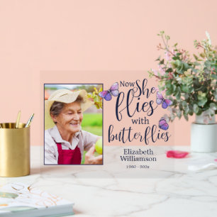 Maintenant, elle vole avec des papillons Photo Mém