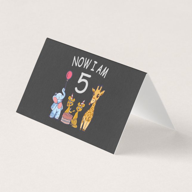 Maintenant j'ai 5 ans 5ème anniversaire au Zoo (Front)