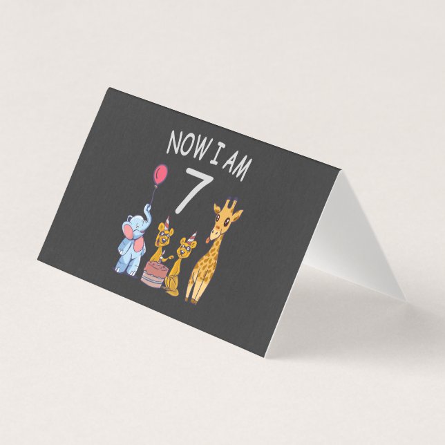 Maintenant j'ai 7 ans 7ème anniversaire au zoo (Front)