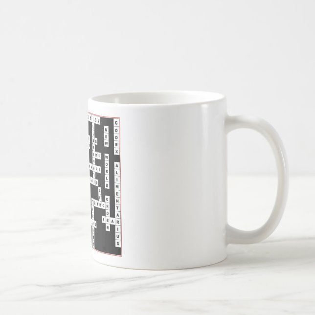 MAINTENANT tasse de mots croisé (Droite)