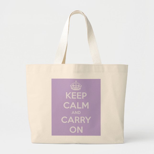 Maintenez calme et continuez le sac fourre-tout à (Devant)