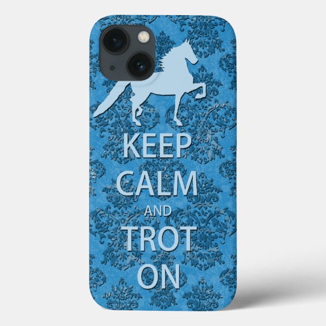 Maintenez le calme et le trot sur le coque ipad sa (Verso)