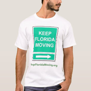 Maintenez le T-shirt mobile de la Floride dans le