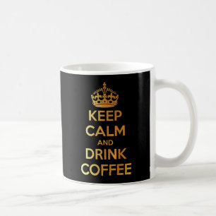 Maintenez or calme et de boissons de café et tasse