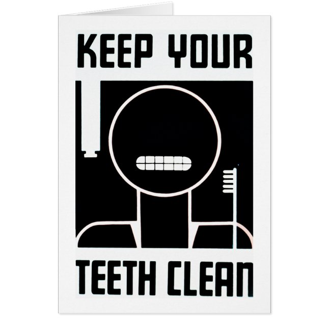 Maintenez vos dents propres (Devant)