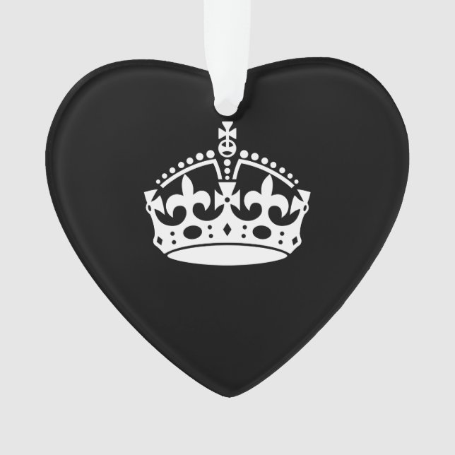 MAINTENIR LE SYMBOLE DE LA COURONNE CALME en noir (devant)