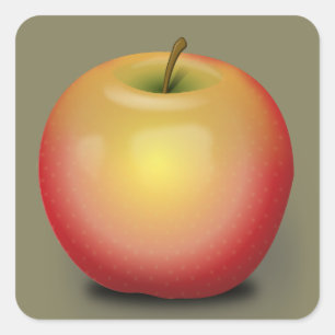 Maintosh Apple Square Sticker