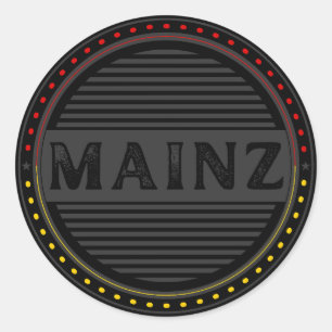 Mainz City Pride Emblem – German Identity Classic Round Sticker