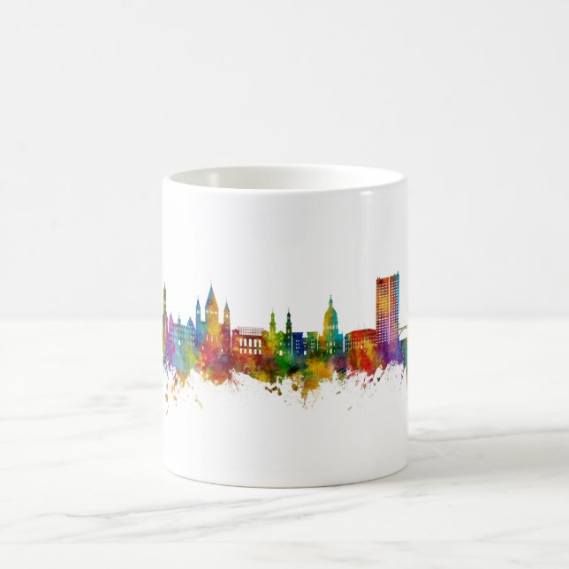 Mainz Germany Skyline Coffee Mug (Center)