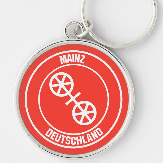 Mainz Round Emblem Keychain (Front)