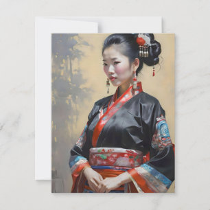 Maio Chinese Woman C Holiday Card