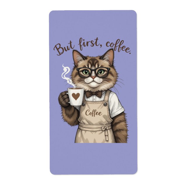 Mais d'abord, chat café (Devant)