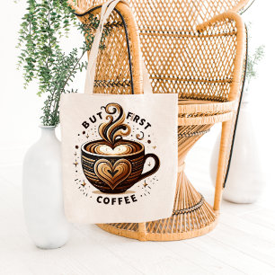 Mais d'abord du café – Sac fourre-tout Swirl & Spa