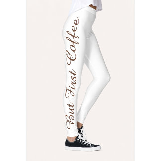 Mais d'abord Legging imprimé Café