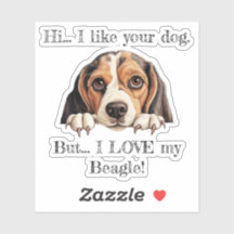 Mais j'AIME mon Beagle Vinyl Sticker
