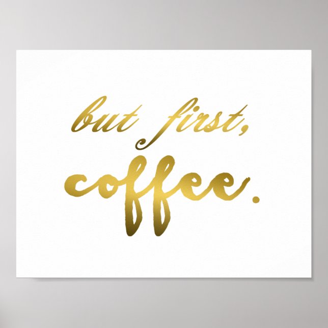 Mais la première huile d'or de café sur impression (Devant)