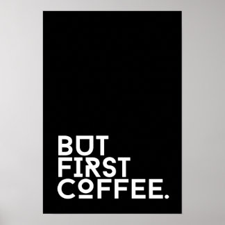 Mais le premier poster d'humour de café