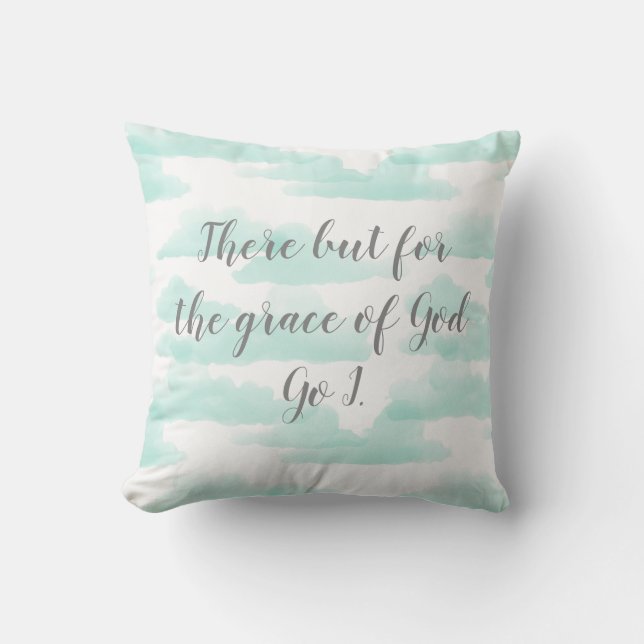 Mais pour la grâce de Dieu Coussin (Recto)