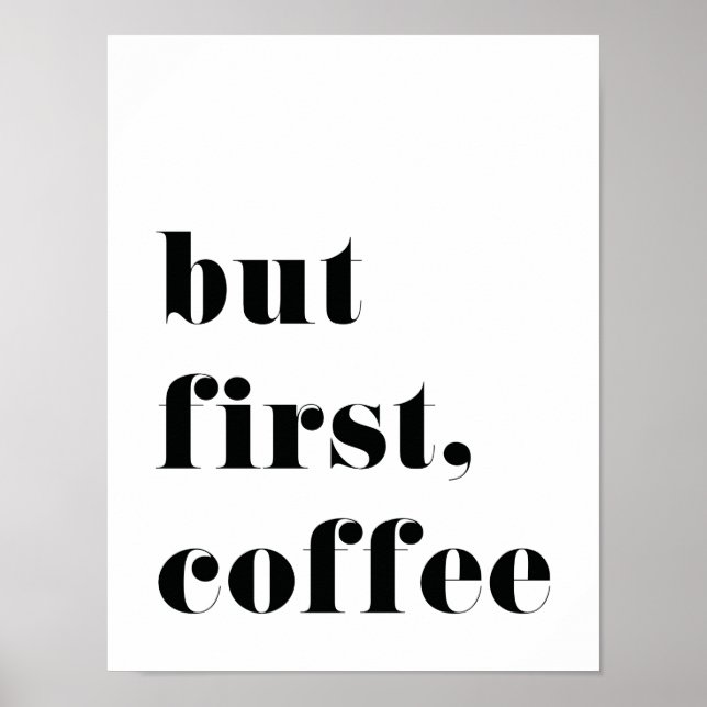 Mais premier poster d'impression de café (Devant)