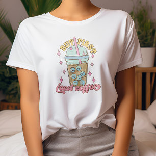 Mais Premier T-Shirt De Café Glacé, Amateur De Caf