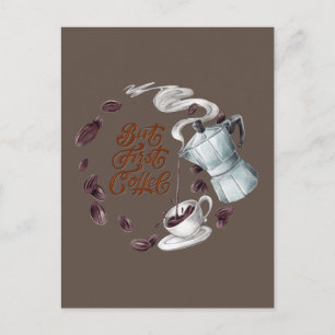 Mais Première carte postale de café