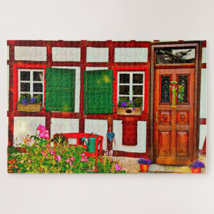 Maison à colombages Allemagne. Puzzle