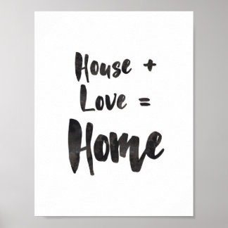 Maison + Amour = Impression de l'art domestique