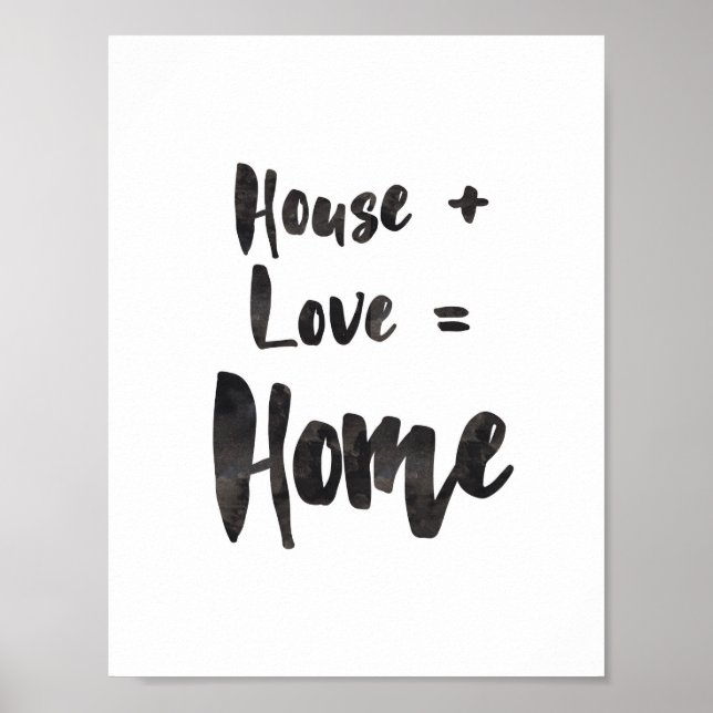 Maison + Amour = Impression de l'art domestique (Devant)