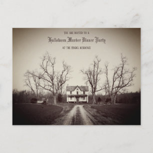 Maison ancienne hantée sur mesure Invitation Hallo
