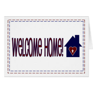 Maison bienvenue ! - Rouge, blanc et bleu