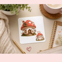 Maison Champignon Mignonne Autocollant | Cottageco
