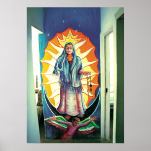 Maison Cuba 20" de La x 28" affiche (brillante)