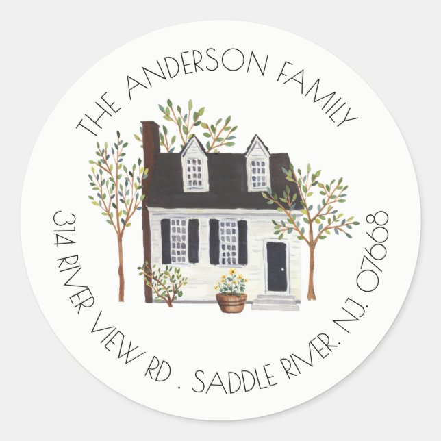 Maison de charme | Nouveau Sticker Étiquette de ad (Devant)