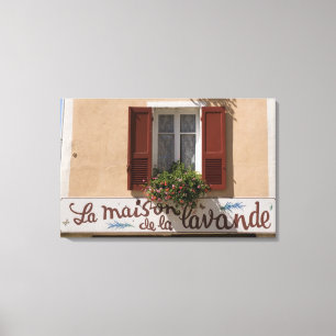 Maison de la Lavande, Place du Couwert, Canvas Print