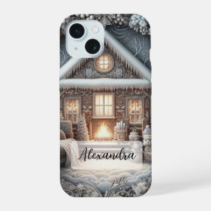 Maison de neige confortable, Canapé, couverture, c
