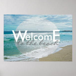 maison de plage accueil poster art mur
