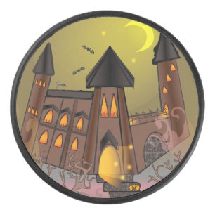Maison de sorcière éffrayante Halloween et château