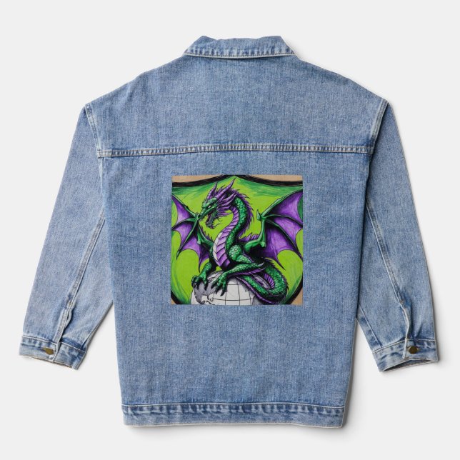 Maison des études sociales Denim Jean Jacket femme (Verso)
