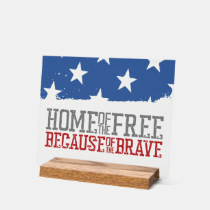 Maison des libres grâce aux braves drapeau américa