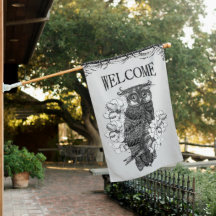 Drapeau de bienvenue de Grey Owl