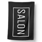 DRAPEAU DE SIGNE DE SALON NOIR